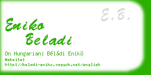 eniko beladi business card